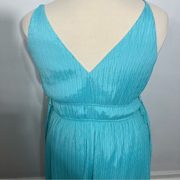 Zarr Collection‎ Aqua Strappy Maxi Dress -- 16 - Picture 12 of 15